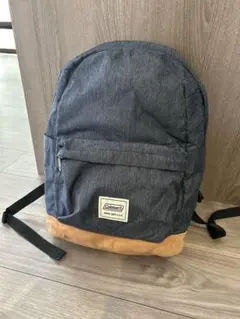 Coleman デニム スエード リュック　中古　コールマン　学生　通学