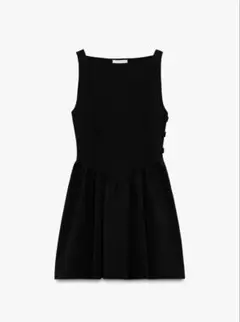 ZARA☆ギャザースケーターワンピース Sサイズ