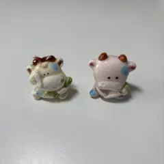 牛 陶器 置物 ミニ