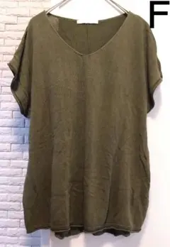 Kobe Lettuce フレンチスリーブ フリーサイズ オリーブ 秋色