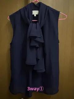 ロペピクニック 3way 上品ノースリーブブラウス
