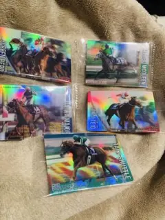 5枚セット　サラブレッドホースコレクション　ツインウエハース　　カードのみ