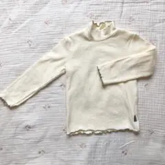 韓国子ども服 メロウ ネック 長袖 Tシャツ 90
