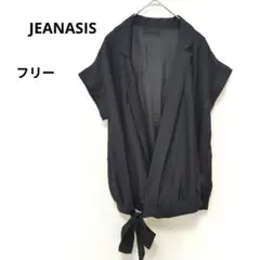 【美品♡】ジーナシス　JEANASIS ブラック 半袖シャツ　重ね着　おしゃれ