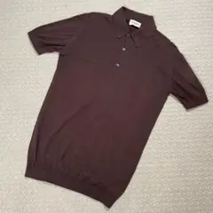 ジョンスメドレー ポロシャツ 茶色 S