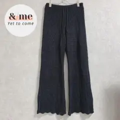 SUREVE　アベイル　鍵あみ　パンツ　フレア　ウエストゴム　L ゆったり