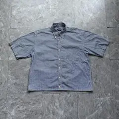 old uniqlo 短丈 チェックシャツ　ボックスシルエット　シティーボーイ