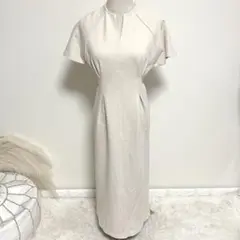 &.NOSTALGIA ウエストタックカットワンピース ベージュ M
