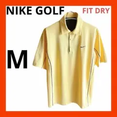 NIKE GOLF ナイキ　ゴルフメンズ半袖ポロシャツ　M イエロー