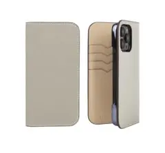 【新品未使用】 iPhone16 Pro スマホケース アイボリー エトープ