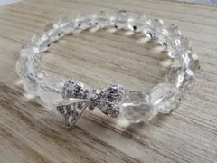 水晶ミラーボールカット 天然石ブレスレット