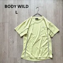 ボディワイルド ライトイエロー 半袖Tシャツ スポーツウェア L
