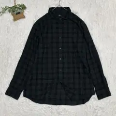 UNIQLO【XL】フランネルチェックシャツ メンズ 大きいサイズ カジュアル