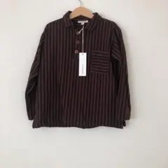 お値引き。美品!CARAMEL キッズ 長袖シャツ タグ付 2022AW 8Y