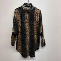 ユニセックス　豹柄　ヒョウ柄ジャケット　ジャージ　上着　サイズ不明