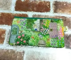 ユキエモン　ハンドメイド Wファスナーマルチポーチ