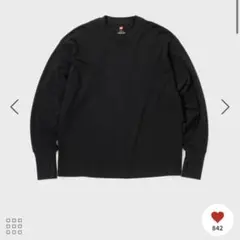 【HANES for BIOTOP】 コンフォートクルーネックプルオーバー