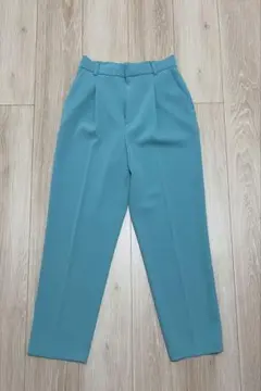 青緑色 夏用スラックス