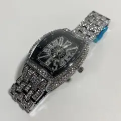腕時計 シルバー メンズ ラッパー キラキラ アクセサリー
