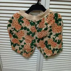 お値下げ♪キッズ　ボタニカル柄半パンツ　女児130cm