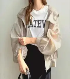 シアーパーカー 　ベージュ