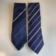 COMME CA MEN ネクタイ ストライプ ネイビー　他1点
