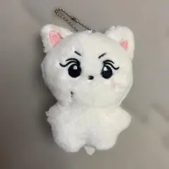 白い猫のぬいぐるみ・マスコット