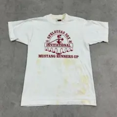 96年　野球大会　記念　トップス　半袖　Tシャツ　古着　ホワイト　白　S