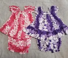 Kalena Fashions フラワープリント上下 2点セット80～90サイズ