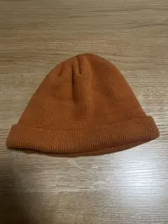 オレンジ ニット帽 FREE