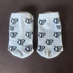 パーリーゲイツ ホワイト ロゴプリント ソックス フリーサイズ