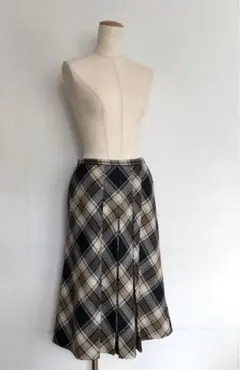 DOLCE&GABBANA ドルチェ&ガッバーナ ウール チェック スカート