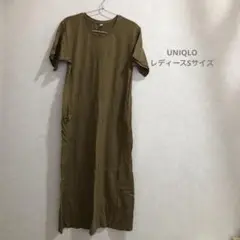 売切り！処分！【UNIQLO】ワンピース　ブラウン　レディースSサイズ
