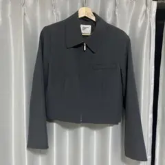 8 seconds グレー クロップドジャケット S