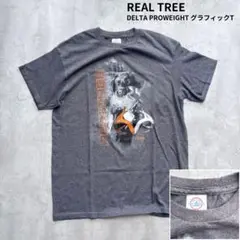 【REAL TREE】リアルツリー 犬グラフィックTシャツ Mサイズ