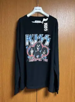 【新品タグ付き】 しまむら　KISS プリントロンT LL