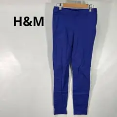 H&M 青 スラックス サイズ4 87