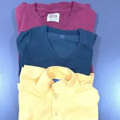 【TR】長袖まとめ 爽cool UNIQLO GLOBAL WORK 黄 黒 赤