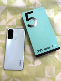 値下【美品・箱付き】OPPO Reno5 A 128GB アイスブルースマホ本体