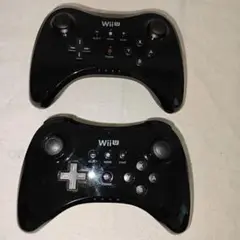 （ジャンク）任天堂 Wii U PROコントローラー WUP-005 2個セット