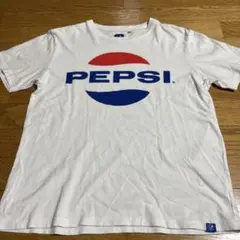 企業系ロゴ　PEPSI ロゴ Tシャツ M ホワイト　タグpepsiお洒落