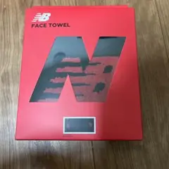 New Balance フェイスタオル 赤 80cm x 34cm