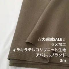 2FX/5831-01◆3m 感謝祭/限定/綿ポリ系テレコリブニット生地