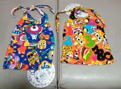 新品タグ付♡ジャム♡オレンジ♡青♡キャラクタータンクトップ♡2枚セット♡
