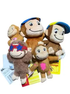 Curious George ぬいぐるみ 6体セット