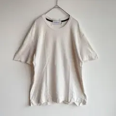 メンズ 半袖 Tシャツ M ホワイト 白 Uネック 大人カジュアル