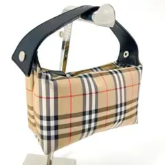 【美品】Burberry バーバリー ノバチェック アクセサリーポーチ クラッチ