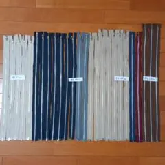 金属ファスナー 約51cm〜58cm 5色セット