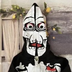 ロンパース　ハロウィン　仮装　可愛い コスチューム ガイコツ 男女兼用 80