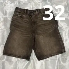 GAP メンズ バギーショーツ デニム 32